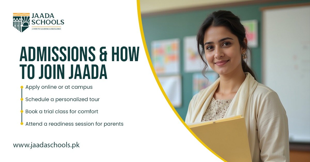 How to join Jaada - best school in lahore