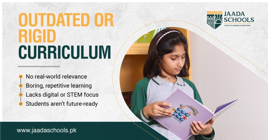 Outdated or rigid curriculum